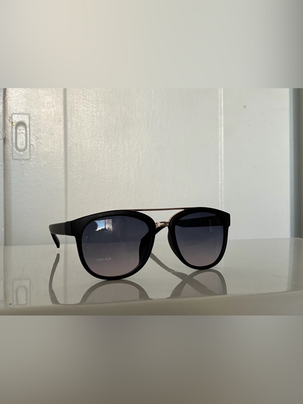 Black Sunglasses with Gradient Lenses